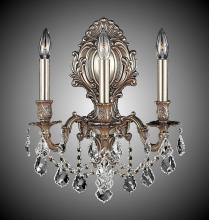 American Brass & Crystal WS9425-A-01G-PI - Three Light Wall Sconce